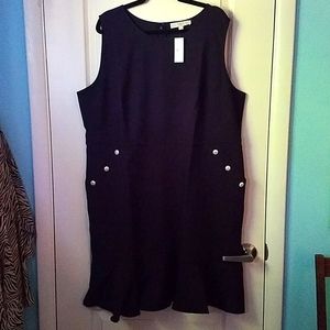 Loft size 20 lbd little black dress with cute pocket details